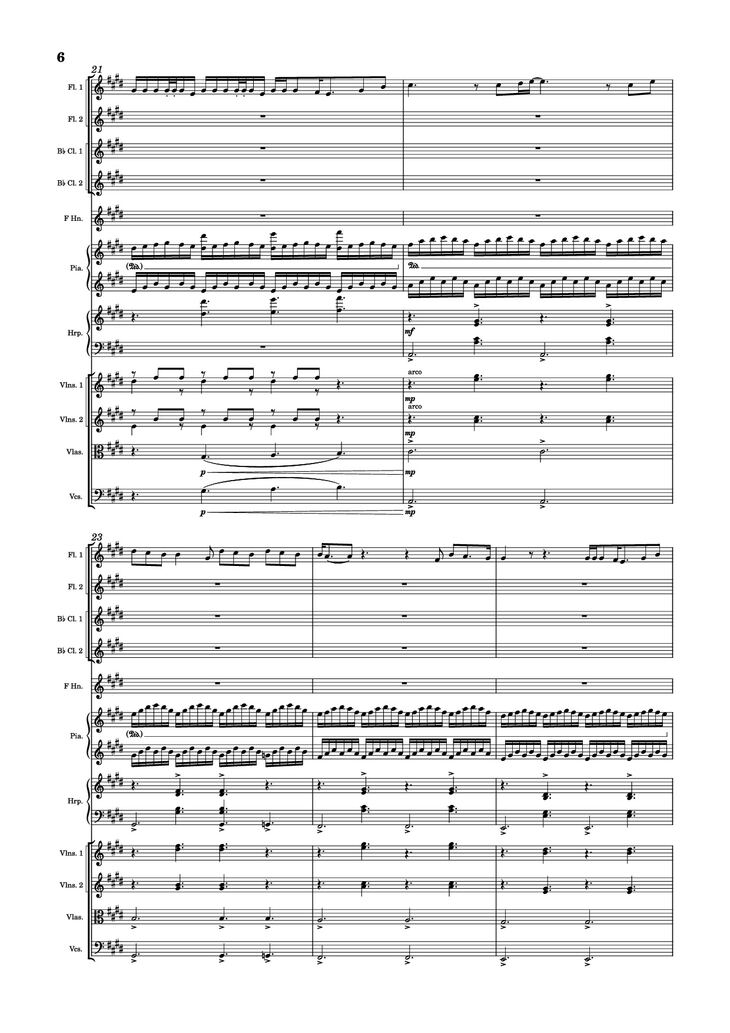 Page 6 of the piano sheet music PDF Piano - Golden Hour Piano by Jacob Lawson [JVKE]