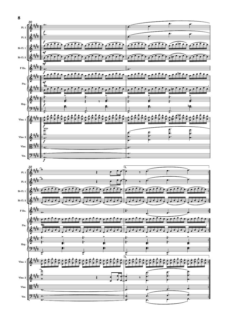 Page 8 of the piano sheet music PDF Piano - Golden Hour Piano by Jacob Lawson [JVKE]