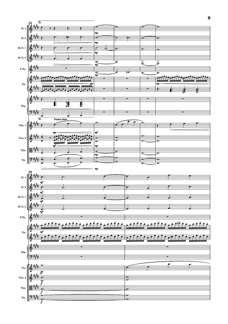 Page 9 of the piano sheet music PDF Piano - Golden Hour Piano by Jacob Lawson [JVKE]