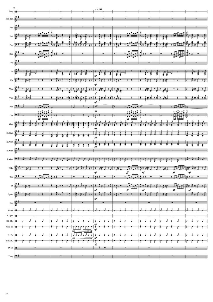 Page 14 of the piano sheet music PDF Piano - John Miles - Music Piano by Undefined