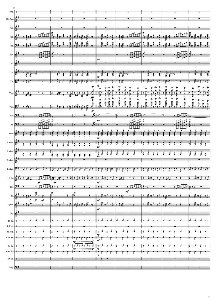Page 15 of the piano sheet music PDF Piano - John Miles - Music Piano by Undefined