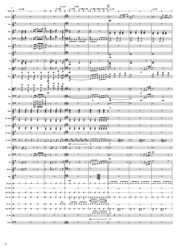 Page 16 of the piano sheet music PDF Piano - John Miles - Music Piano by Undefined