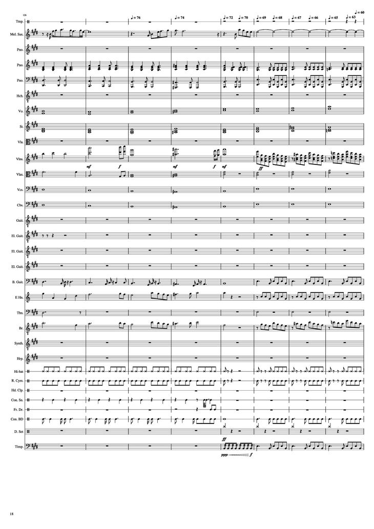 Page 18 of the piano sheet music PDF Piano - John Miles - Music Piano by Undefined