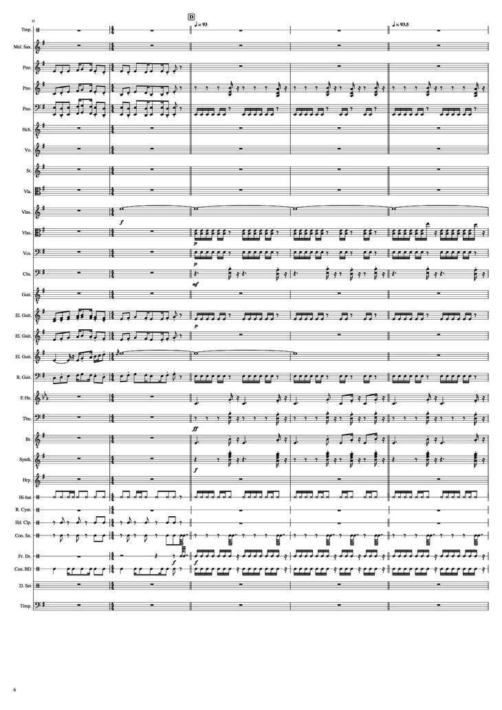 Page 6 of the piano sheet music PDF Piano - John Miles - Music Piano by Undefined