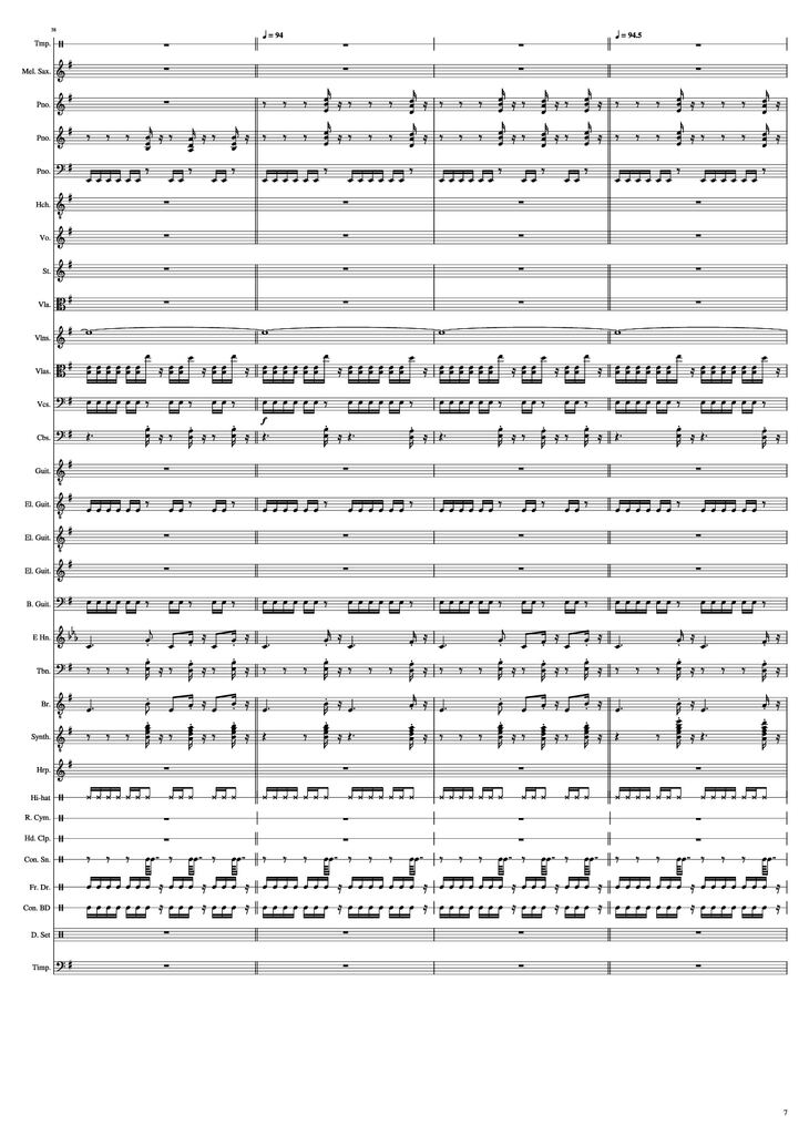 Page 7 of the piano sheet music PDF Piano - John Miles - Music Piano by Undefined