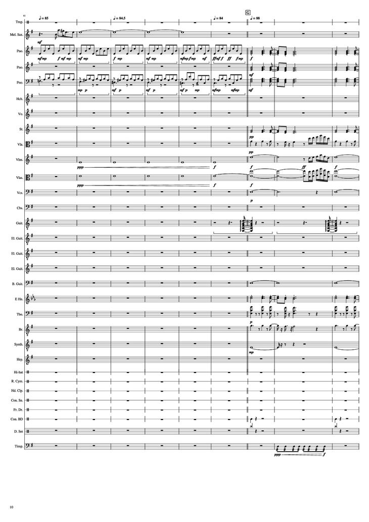 Page 10 of the piano sheet music PDF Piano - John Miles - Music Piano by Undefined