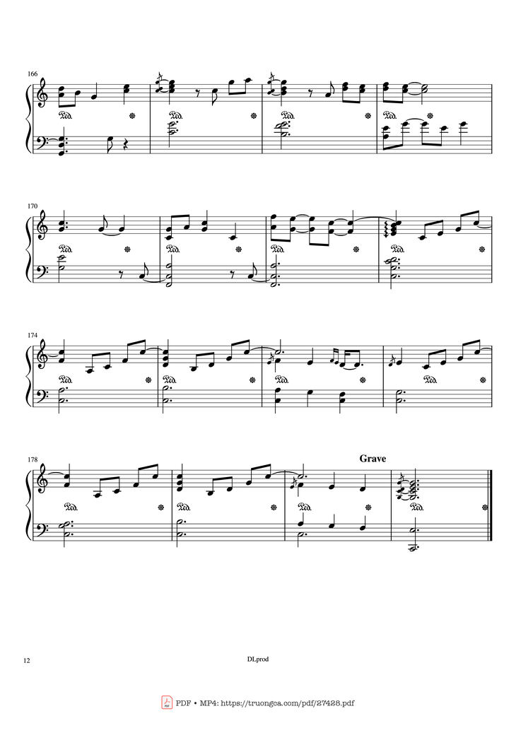 Page 12 of the piano sheet music PDF Piano - Piano man - Billy Joel (Easy Piano) by Love-nsky