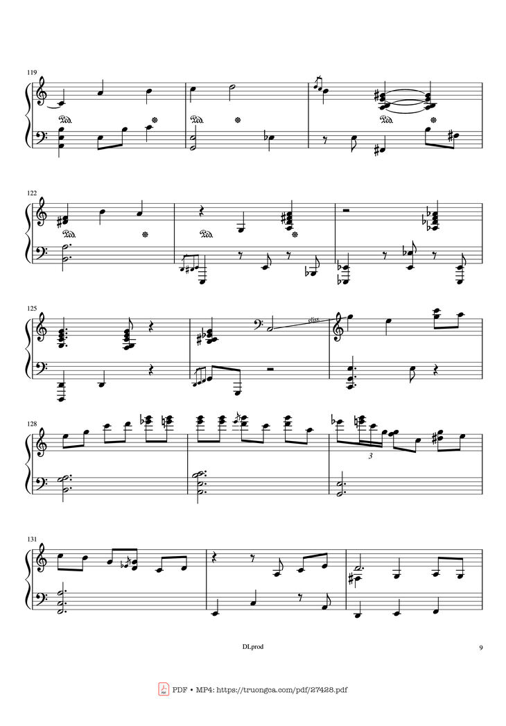 Page 9 of the piano sheet music PDF Piano - Piano man - Billy Joel (Easy Piano) by Love-nsky