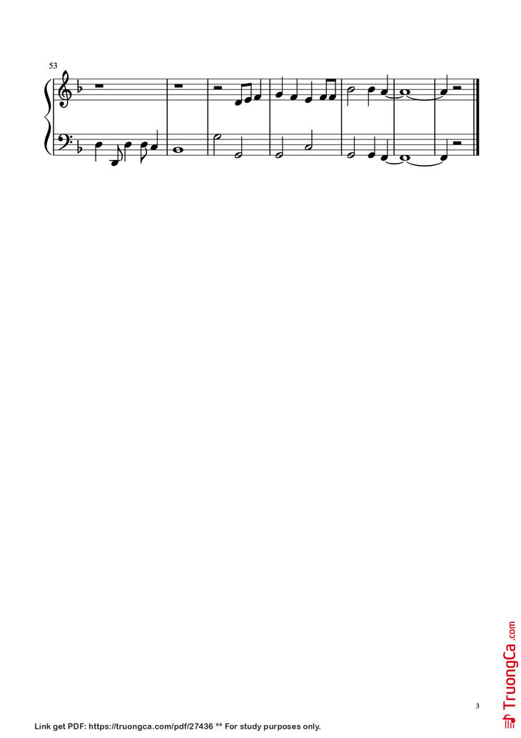 Page 3 of the piano sheet music PDF Piano - Kamado Tanjiro no Uta - Kimetsu no yaiba EASSY Piano by Undefined
