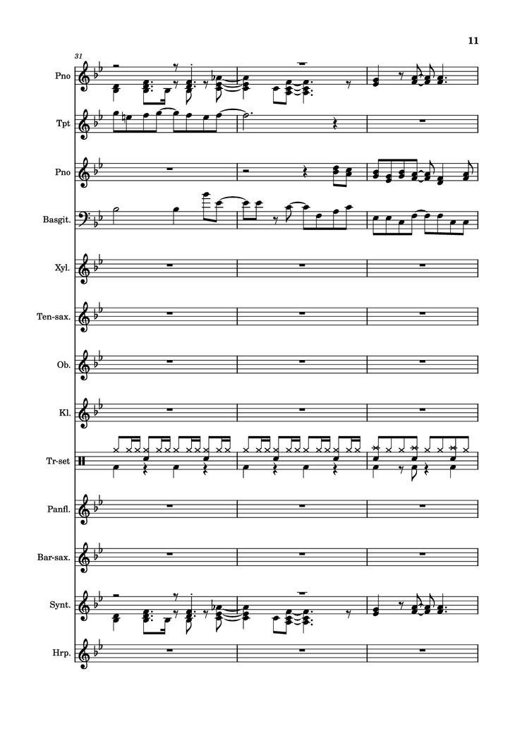 Page 11 of the piano sheet music PDF Piano - After Today, A goofy movie by Powerline