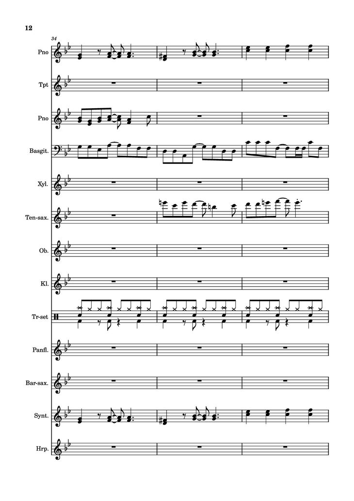 Page 12 of the piano sheet music PDF Piano - After Today, A goofy movie by Powerline