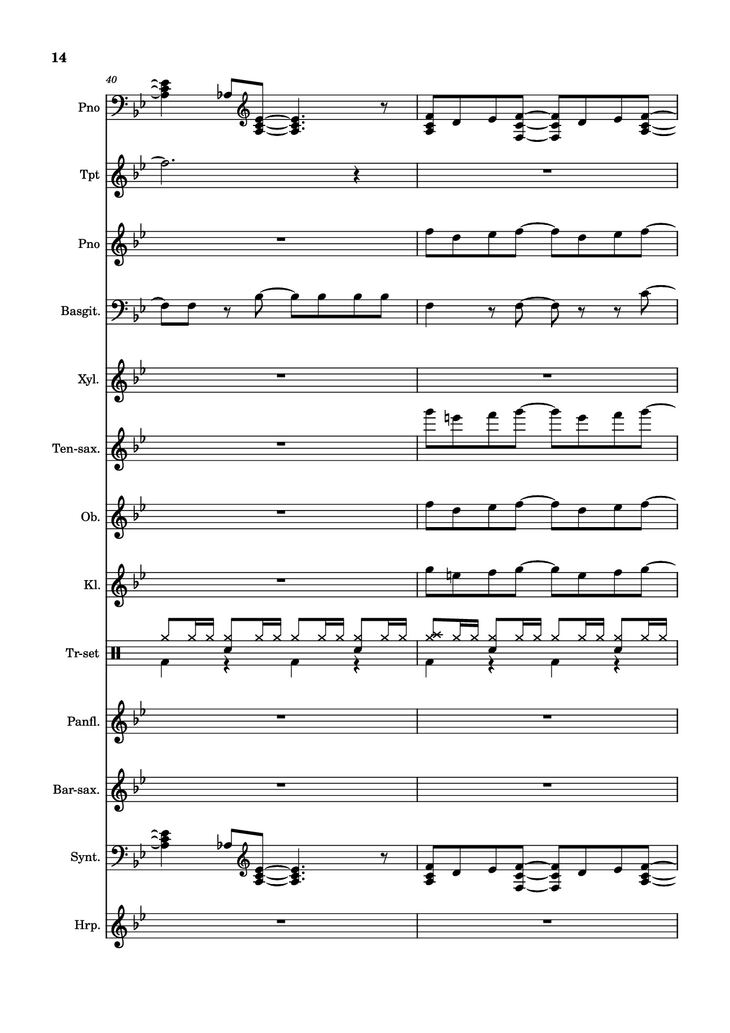Page 14 of the piano sheet music PDF Piano - After Today, A goofy movie by Powerline