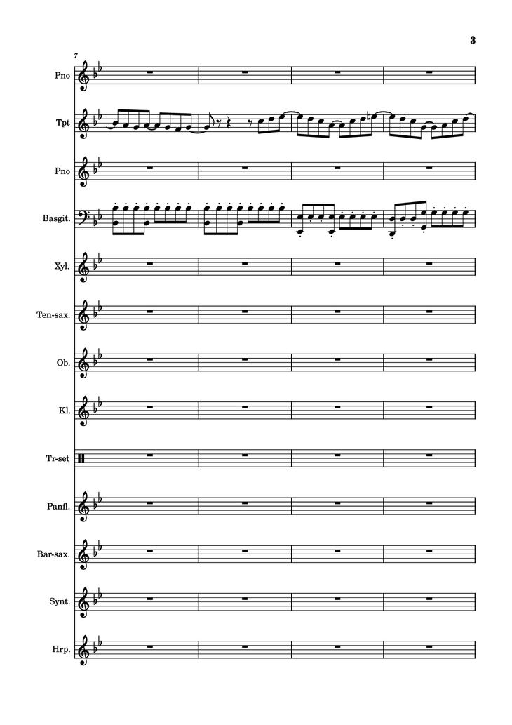 Page 3 of the piano sheet music PDF Piano - After Today, A goofy movie by Powerline
