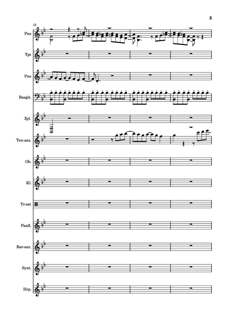 Page 5 of the piano sheet music PDF Piano - After Today, A goofy movie by Powerline