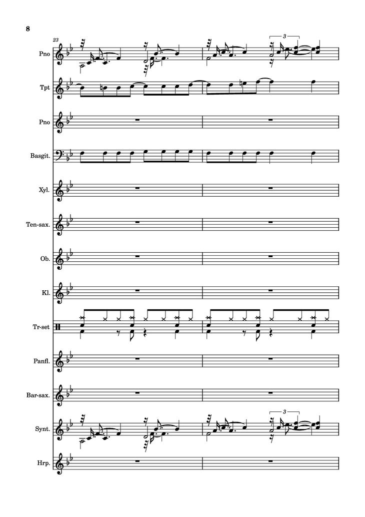 Page 8 of the piano sheet music PDF Piano - After Today, A goofy movie by Powerline