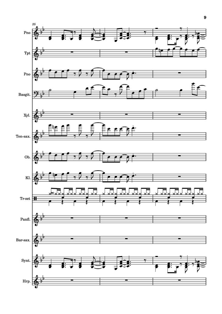 Page 9 of the piano sheet music PDF Piano - After Today, A goofy movie by Powerline