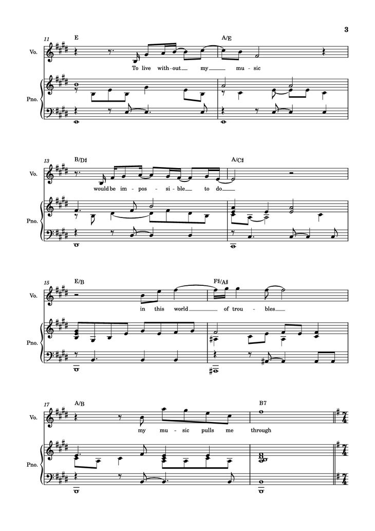 Page 3 of the piano sheet music PDF Piano - score-ac10da829c3a45c6064f733a05b3831e Piano by Undefined