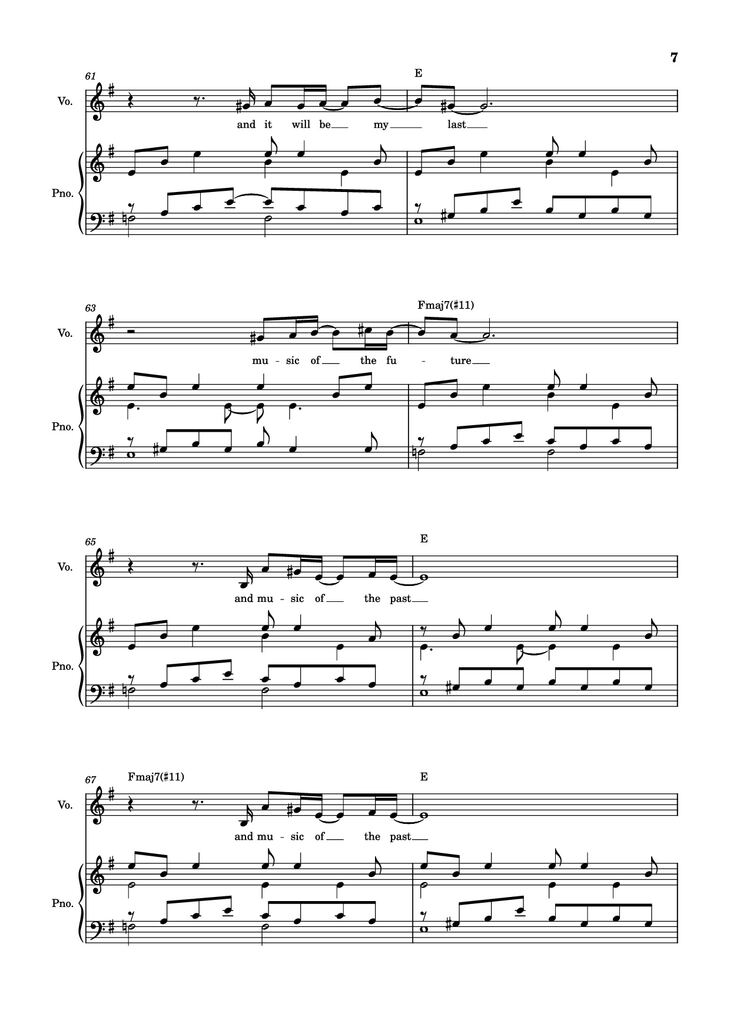 Page 7 of the piano sheet music PDF Piano - score-ac10da829c3a45c6064f733a05b3831e Piano by Undefined