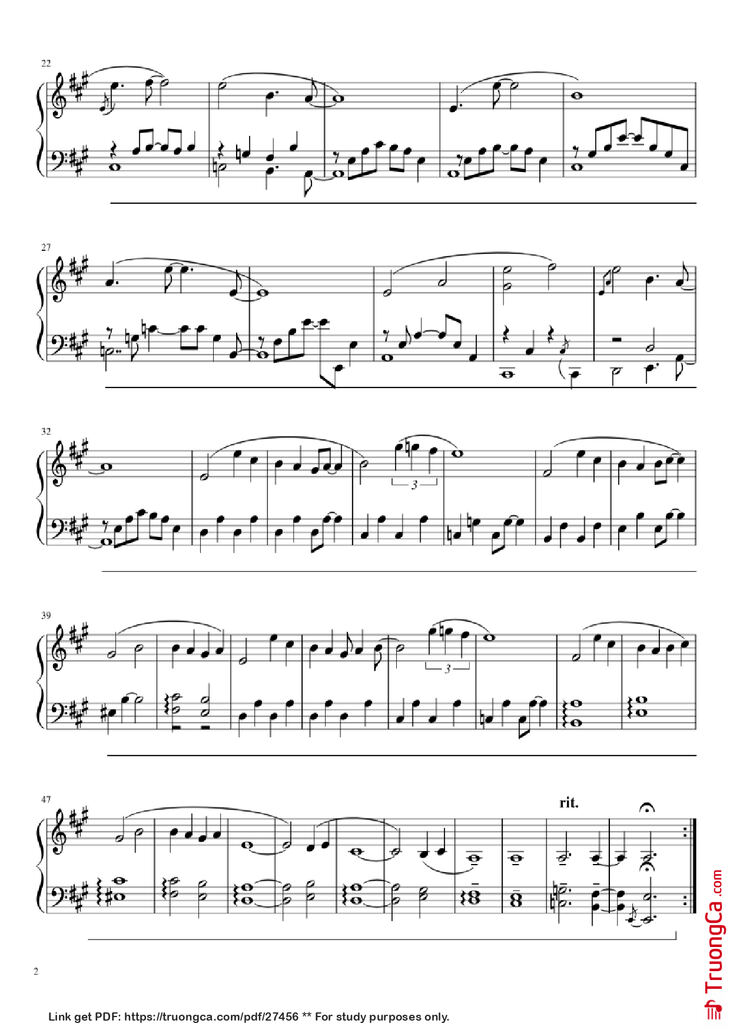 Page 2 of the piano sheet music PDF Piano - Undertale: Home ( Piano) by Composed by Toby Fox