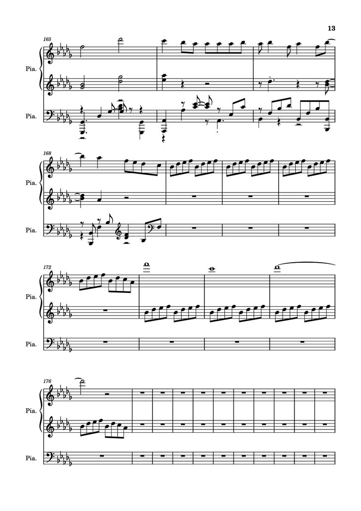 Page 13 of the piano sheet music PDF Piano - Hinkik - Time Leaper Piano by Undefined