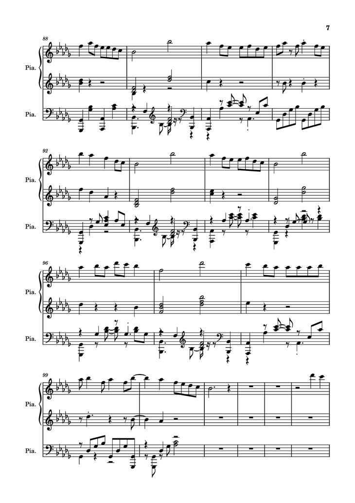 Page 7 of the piano sheet music PDF Piano - Hinkik - Time Leaper Piano by Undefined