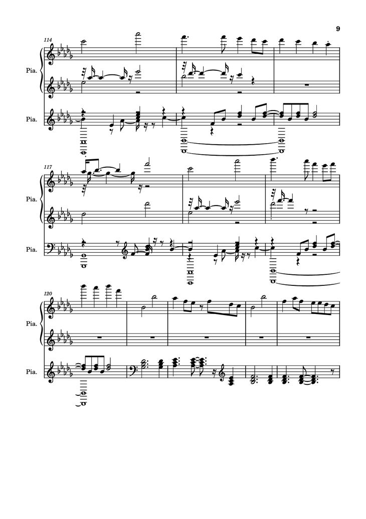 Page 9 of the piano sheet music PDF Piano - Hinkik - Time Leaper Piano by Undefined