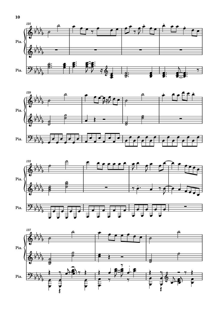 Page 10 of the piano sheet music PDF Piano - Hinkik - Time Leaper Piano by Undefined