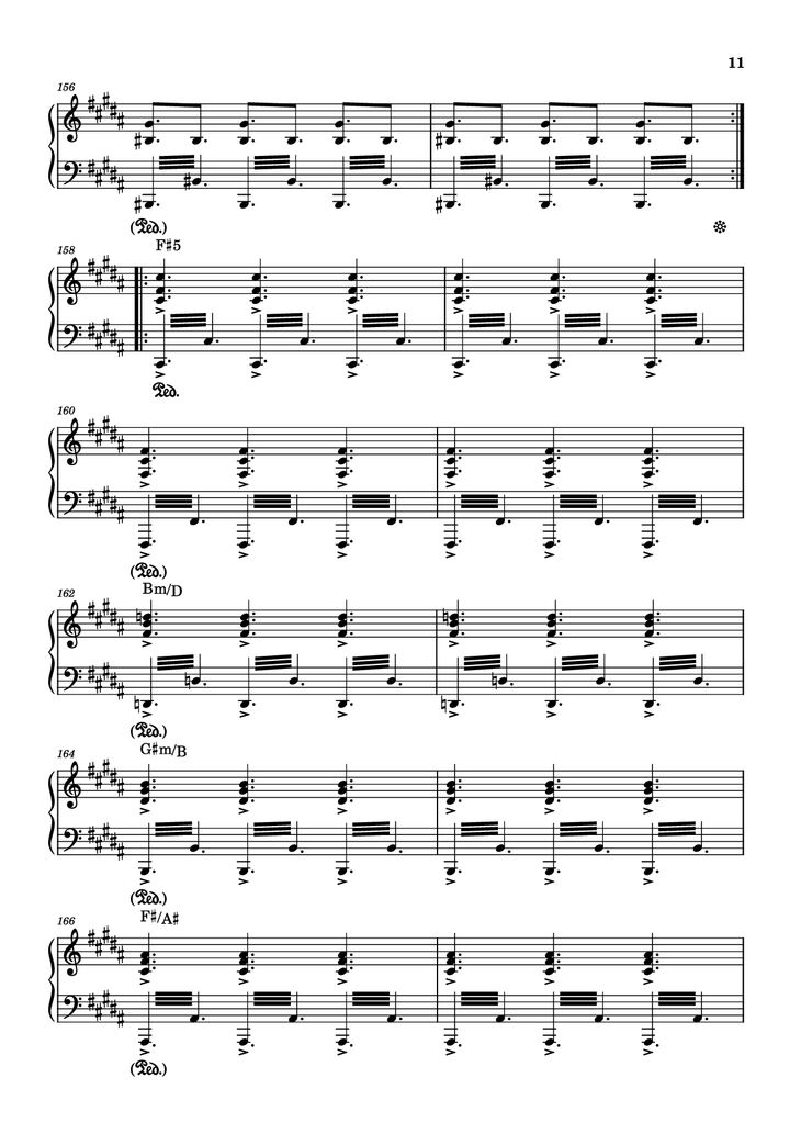Page 11 of the piano sheet music PDF - Rockets Fall On Rocket Falls Piano by Transcribed by: Sam Anderson