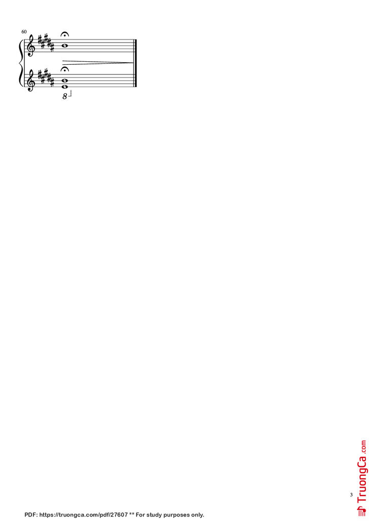Page 3 of the piano sheet music PDF Piano - Payphone (Without Rap) Piano by Maroon 5