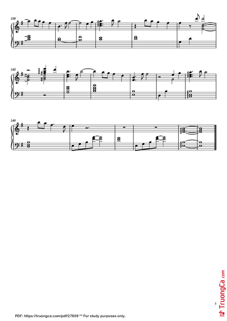 Page 5 of the piano sheet music PDF Piano - Liyue Medley Piano by Yu-Peng Chen