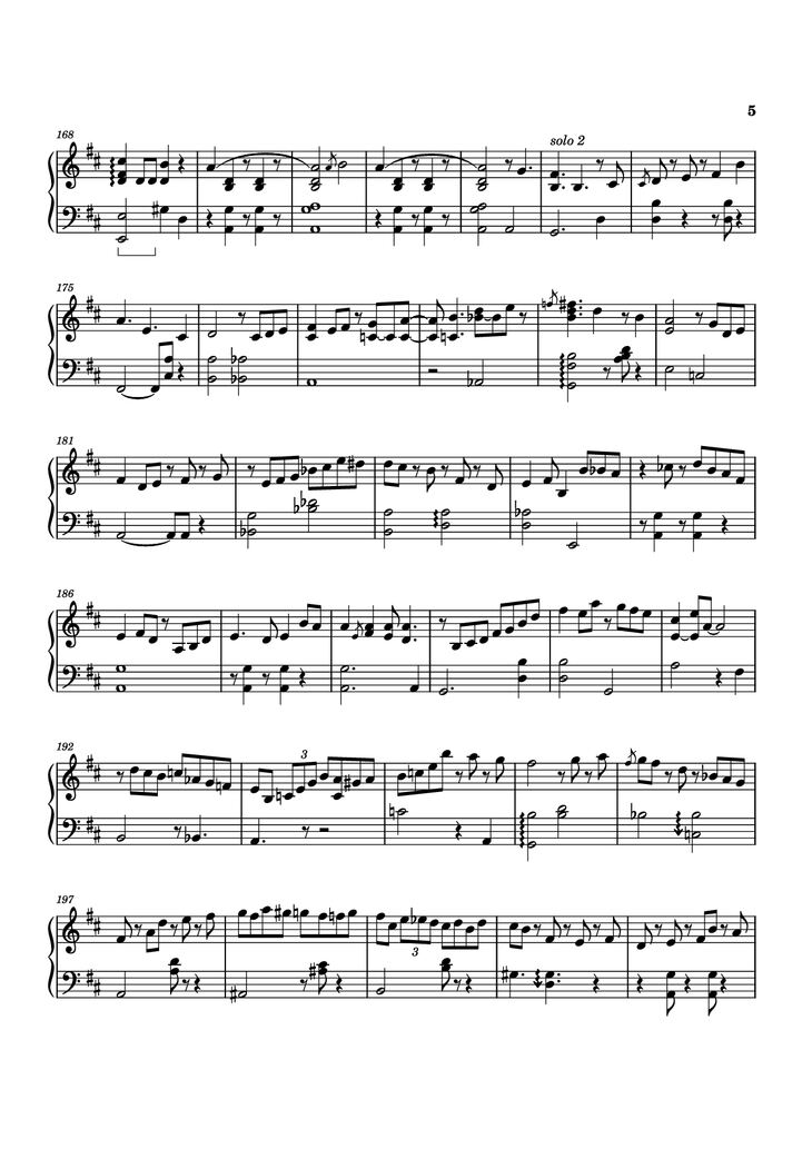 Page 5 of the piano sheet music PDF Piano - Merylu Piano by Izumi Hirotaka