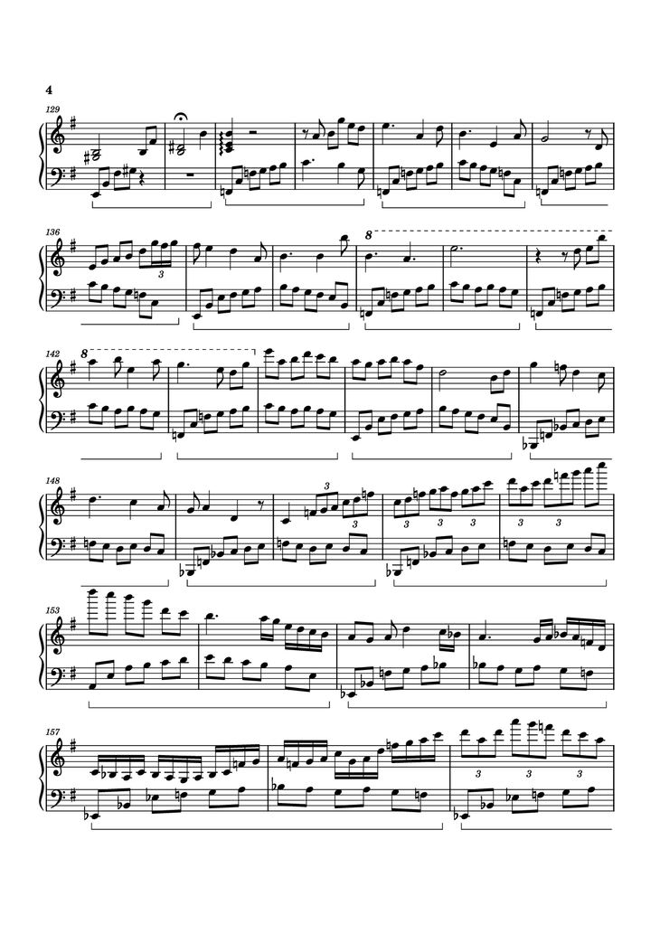 Page 4 of the piano sheet music PDF Piano - Memories of Alice Piano by Izumi Hirotaka