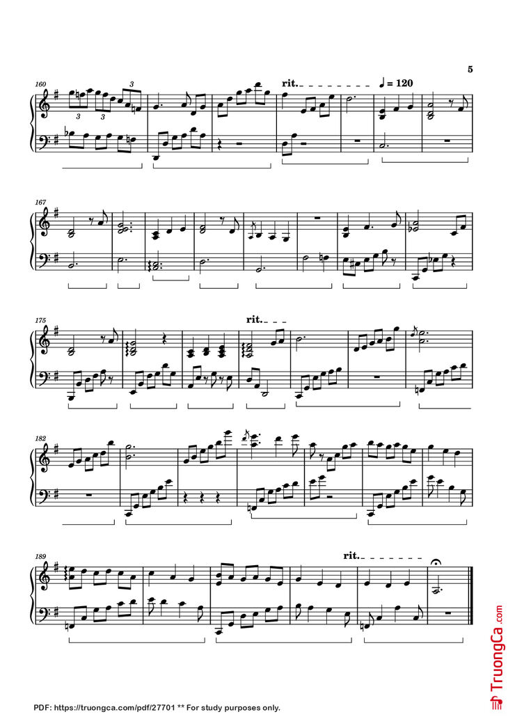 Page 5 of the piano sheet music PDF Piano - Memories of Alice Piano by Izumi Hirotaka