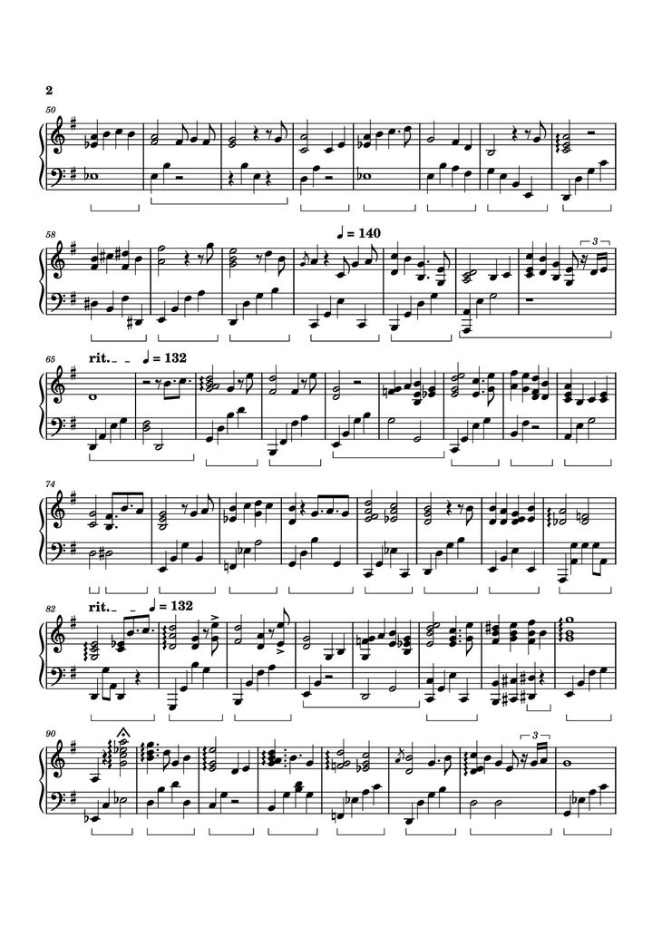 Page 2 of the piano sheet music PDF Piano - Forgotten Saga Piano by Izumi Hirotaka