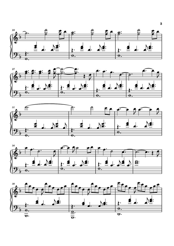 Page 3 of the piano sheet music PDF Piano - Idea 9 Piano by Gibran Alcocer