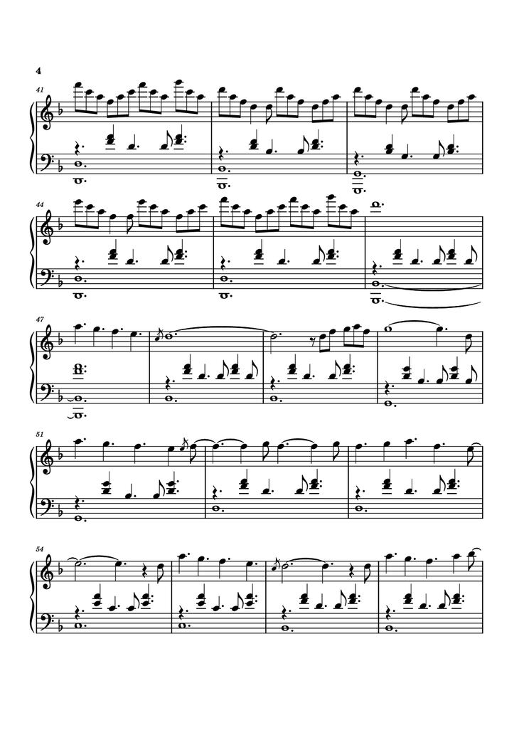 Page 4 of the piano sheet music PDF Piano - Idea 9 Piano by Gibran Alcocer