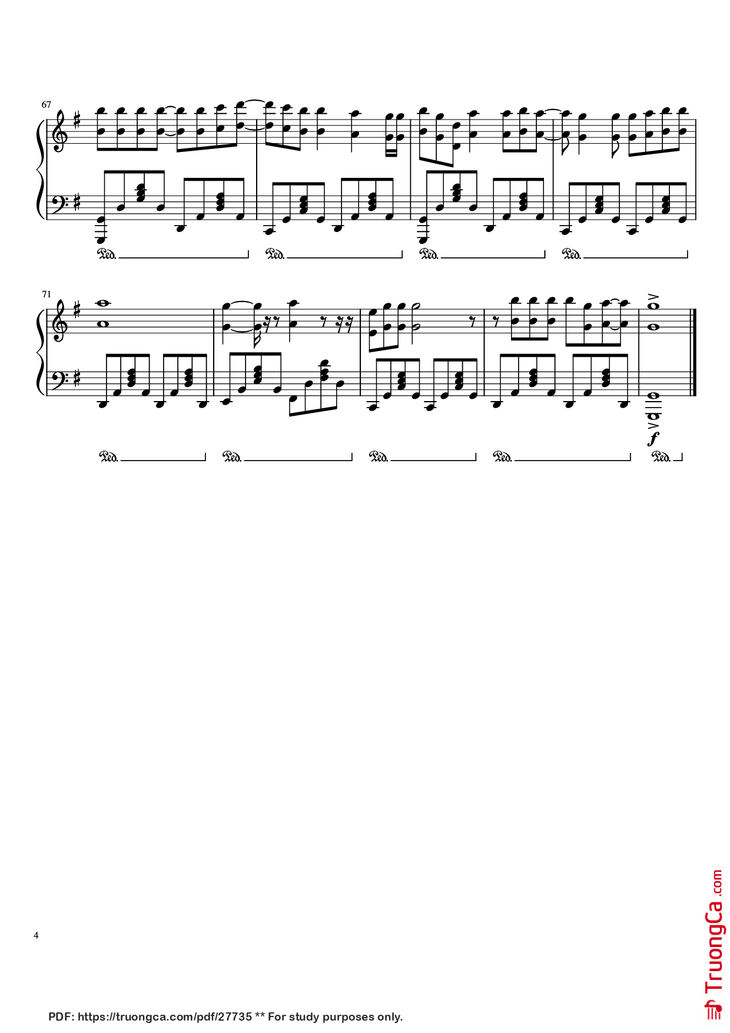 Page 4 of the piano sheet music PDF Piano - When you Say Nothing At All Piano by Undefined