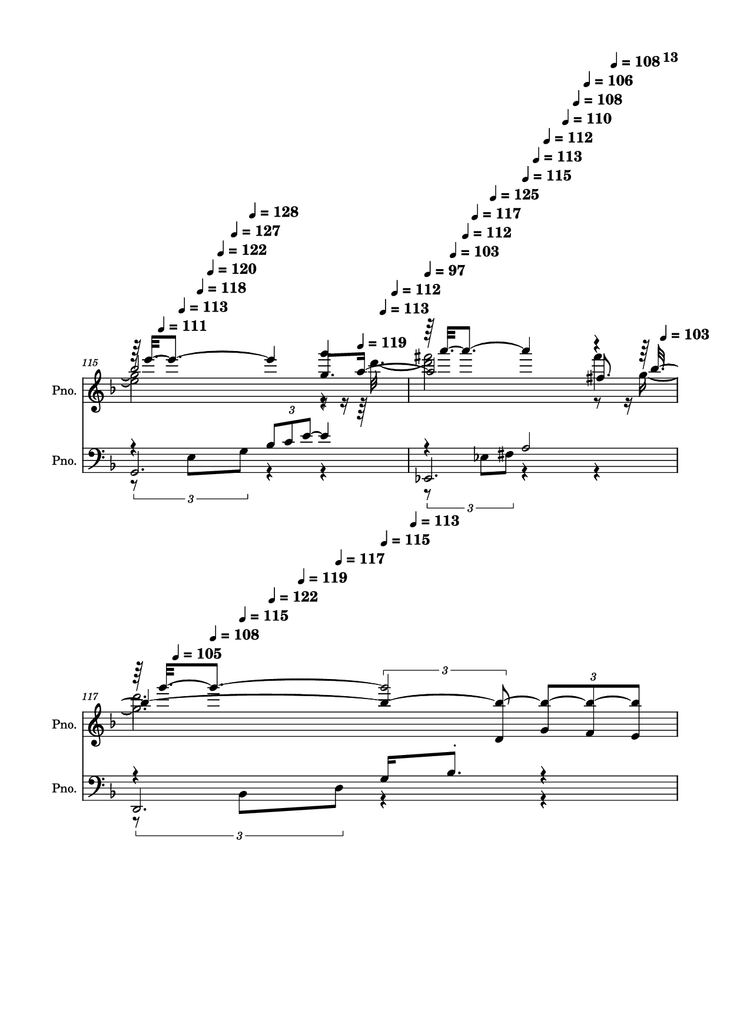 Page 13 of the piano sheet music PDF Piano - score-5bdfbd0626702694b8d652a63c658d6b Piano by Undefined