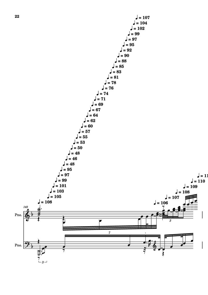 Page 22 of the piano sheet music PDF Piano - score-5bdfbd0626702694b8d652a63c658d6b Piano by Undefined