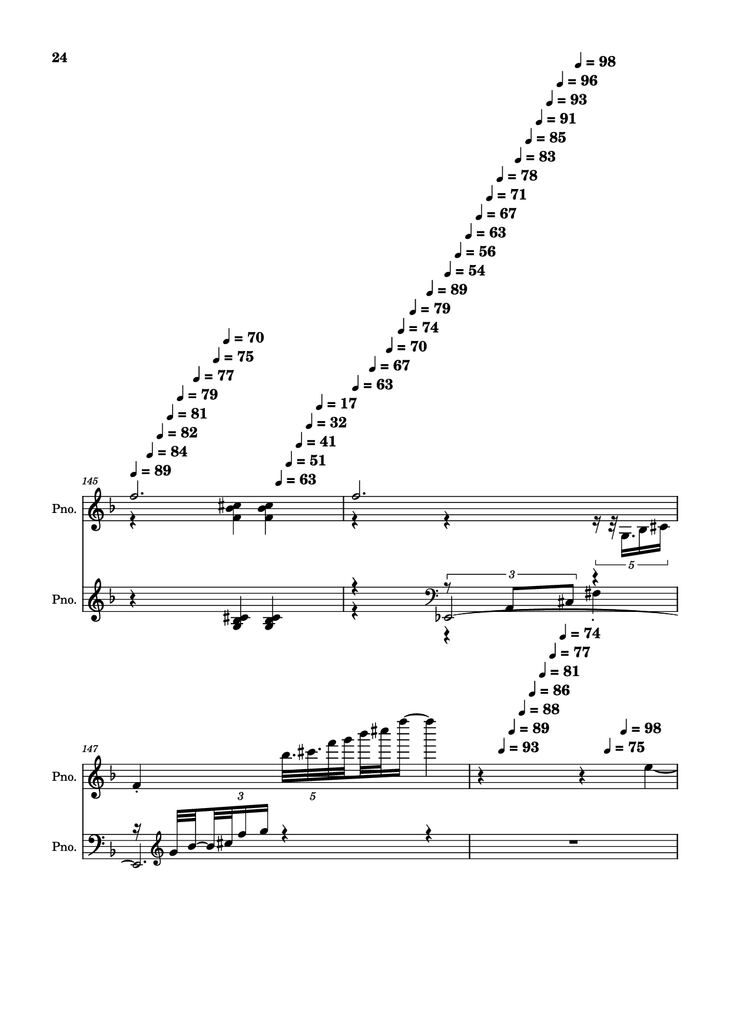 Page 24 of the piano sheet music PDF Piano - score-5bdfbd0626702694b8d652a63c658d6b Piano by Undefined