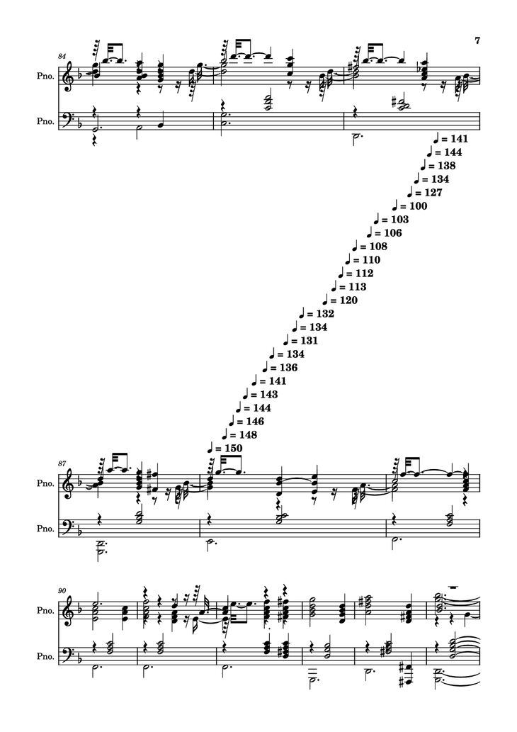 Page 7 of the piano sheet music PDF Piano - score-5bdfbd0626702694b8d652a63c658d6b Piano by Undefined