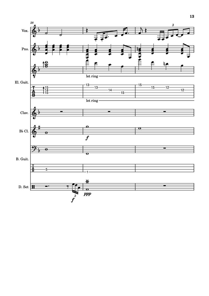 Page 13 of the piano sheet music PDF - Another Man