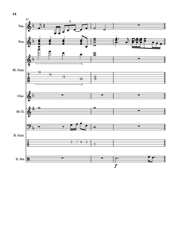 Page 14 of the piano sheet music PDF - Another Man