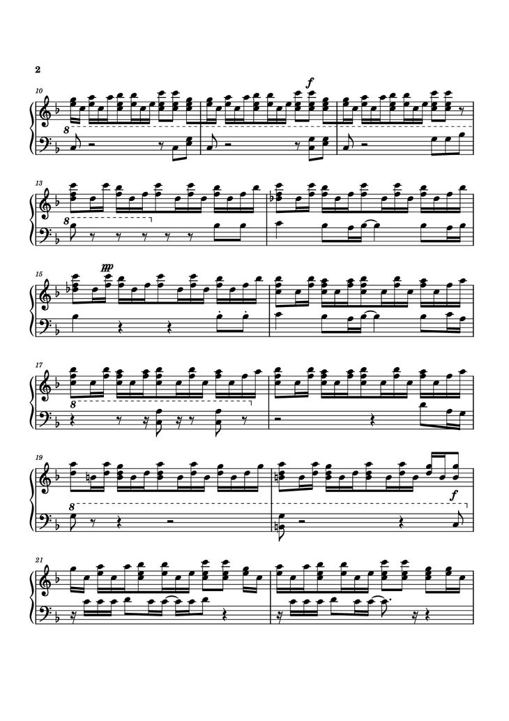 Page 2 of the piano sheet music PDF Piano - Another Man