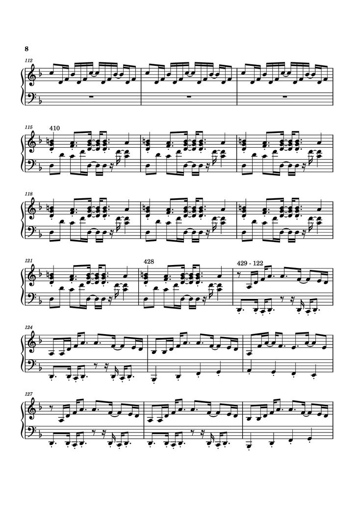Page 8 of the piano sheet music PDF Piano - Another Man