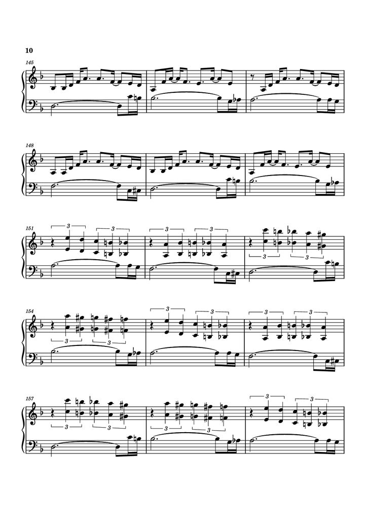 Page 10 of the piano sheet music PDF Piano - Another Man
