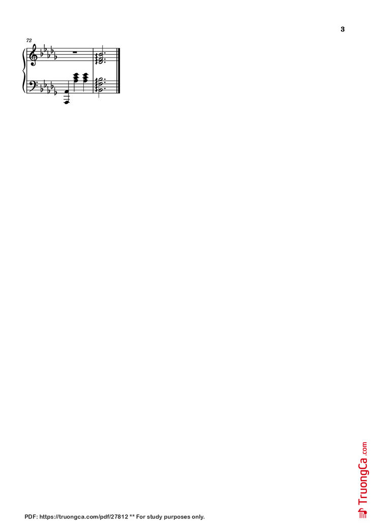 Page 3 of the piano sheet music PDF Piano - Love Story Piano Variations by Indila