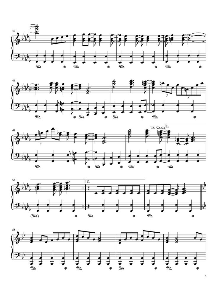 Page 3 of the piano sheet music PDF - I