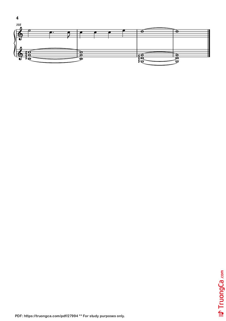 Page 4 of the piano sheet music PDF Piano - Mất kết nối Piano by Dương Domic
