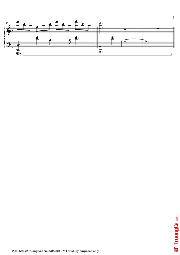 Page 3 of the piano sheet music PDF Piano - Idea 9 Piano by Gibran Alcocer